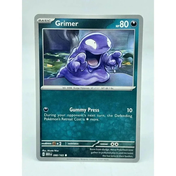 Grimer 088/165 151‎ Series Non-Holo Pokemon TCG Mint Unplayed - Picture 1 of 6